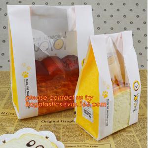 China Customize 3 Side Visible Clear Window Offset Printing Bakery Bags, Customize V Bottom with Clear Window Food Grade Toast on sale China Customize 3 Side Visible Clear Window Offset Printing Bakery Bags, Customize V Bottom with Clear Window Food Grade Toast on sale