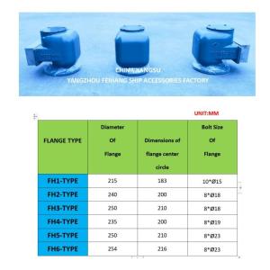 No.533hfb-125a Air Vent Head And 533hfb-125a Air Pipe Head For Ballast Tank Body