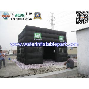 Custom Inflatable Advertising Tent , Black Inflatable Photo Booth Tent
