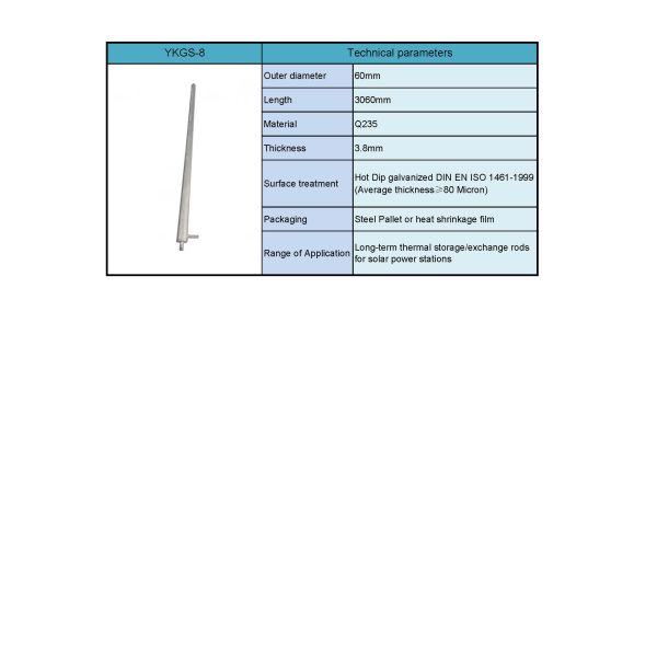 Carbon steel Screw Pile exchange rods for solar power stations