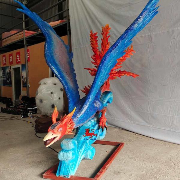 Eco friendly Realistic Animatronic Animals chinese mythical animal Jingwei