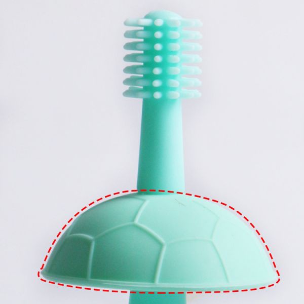 Baby Teether Silicone Factory Price 360 Degree Cleaning Infants Toothbrush Shape