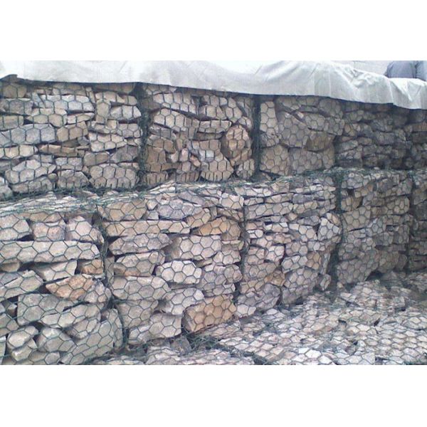 Buy 3.05mm 2x1x1m 8x10cm Rock Filled Gabions Rust Proof at wholesale prices