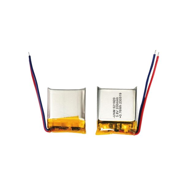High Voltage Lithium Polymer Battery 3.8V 200mAh 521920 for Smart Watches