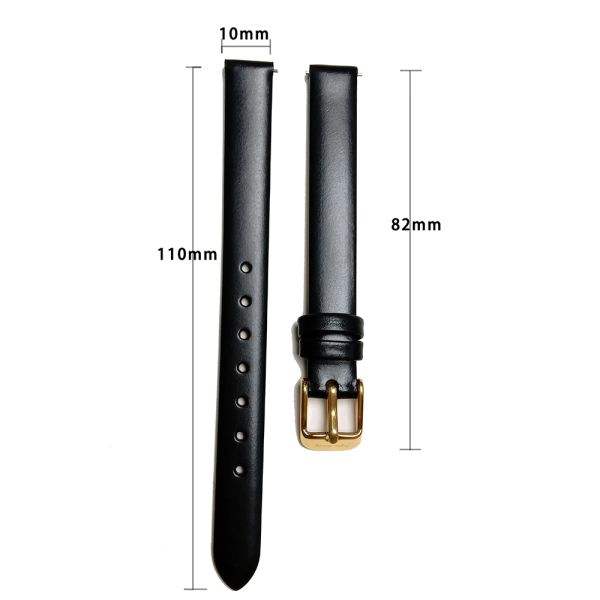 10mm Genuine Cow Leather Watch Strap Quick Detachable Ear Superfine Beautiful