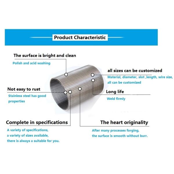 Astm Standard Wound Water Well Screen With Iso9001 Certificate