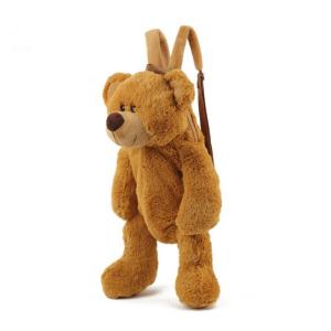 Short Plush Fabric Animal Backpack Children'S Backpack ODM Production