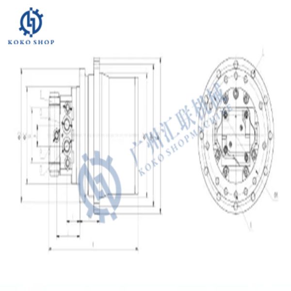 Excavator Hydraulic Final Drive 228-3238 Suit CATEEEE 374D 374DL 374F Travel Motor 353-0608 3154480 3530607 228 3238315