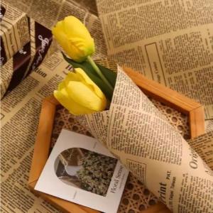 Waterproof Flower Bouquet Wrapping Paper Kraft Paper Newspaper Design Many