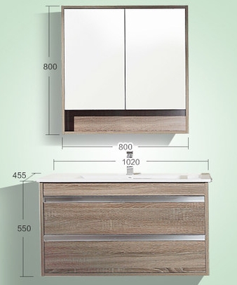 MFC bathroom Vanity,Wood grain surface bathroom cabinet,Popular china bathroom