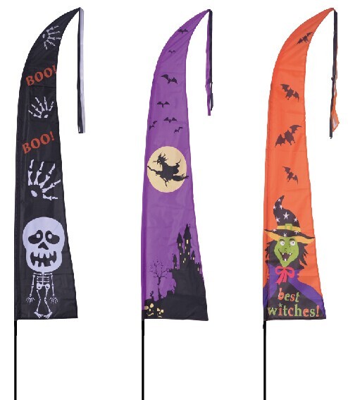 Buy Holiday Halloween Garden Flag Skeleton/Haunted house/Witch at wholesale prices