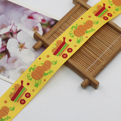 Wholesale bat ghost witch printing halloween holiday grosgrain webbing printed