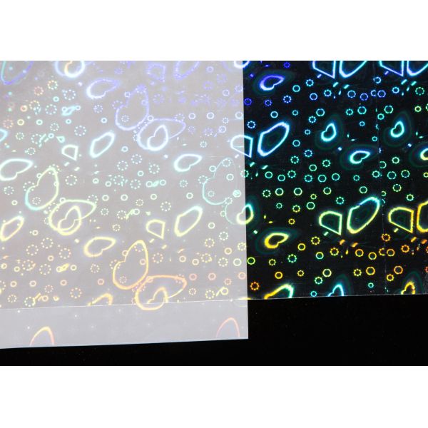 Buy Holographic Butterfly Pattern Transparent Vinyl Cold Lamination Film Self-Adhesive, Easy Cold Lamination, Great for DIY Stickers at wholesale prices