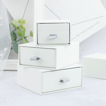 Sliding Drawer Earring Jewelry Box And Pouch With Custom Logo And Recyclable Material
