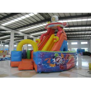Space Theme Commercial Inflatable Water Slides Digital Printing High Slide
