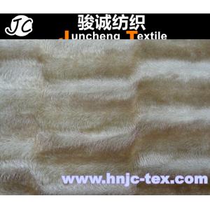 Anti-slip plastic dot on shine yarn knit fabric velboa for sofa upholstery