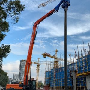 Precision Hydraulic Sheet Pile Driver – 15 Meter & Excavator Supported