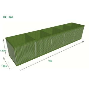 Military HESCO Barriers Mil 1 5442 Defensive Hesco Bastion Wall 3"X 3" Mesh Hole