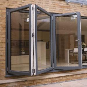 China Hollow Home 1800mm 1.3mm Slim Profile Bifold Doors on sale