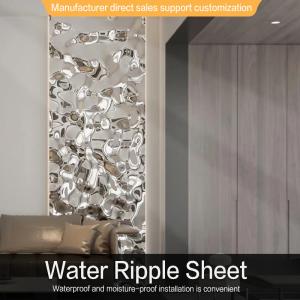 Fireproof Water Ripple Panel Wood Veneer Wall Panel Mould Proof