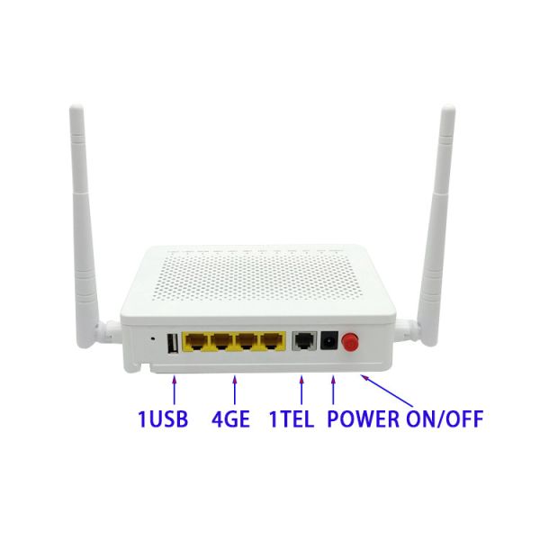 Dual Band ONU F673AV9 4GE 2USB 1TEL 2.4G 5G WIFI FTTH Optical Fiber Modem with