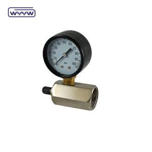 Bottom 40mm 1.5' Argon Gas Pressure Gauge Plastic Material