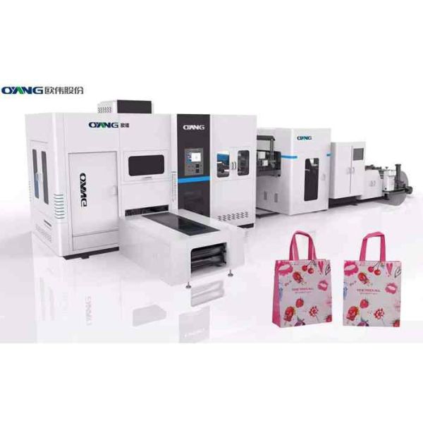 Japan Bearing Non Woven Box Bag Making Machine With Taiwan Cylinder 40 - 50 Pcs