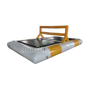 Yellow Inflatable Water Park Games Volleyball Field Beach Inflatable Volleyball