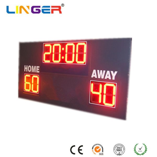 Buy 1000mm X 1600mm X 90mm Football Stadium Scoreboard Fully Waterproof 240V For High School at wholesale prices