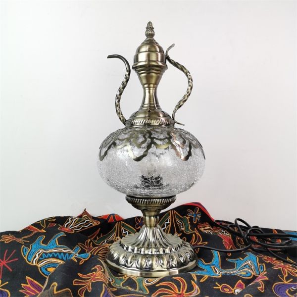 Newest E14 Hand-inlaid glass mosaic bedroom living room decorative Table Lamps(WH-VTB-11)