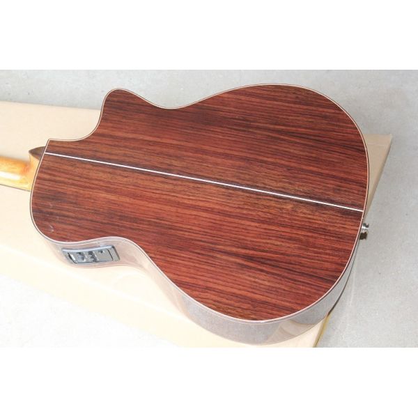 Ebony finggerboard 41-inch cutaway 916 natural wood color left handed acoustic guitar, Spruce,fishman pickup EQ