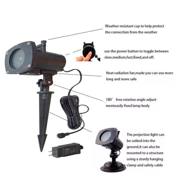 Buy Mini Star shape laser Christmas lights outdoor garden light at wholesale prices