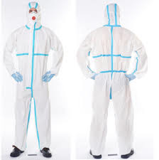 Buy PPE Disposable Protective Full Body Suit Garments Superior Breathable at wholesale prices