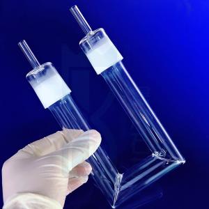 Customized Quartz Oil Burner Bulb Glass Tube ISO9001 Science Lab