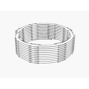 Bto16 Security Concertina Spiral Razor Barbed Wire Mesh Cross Razor Fence