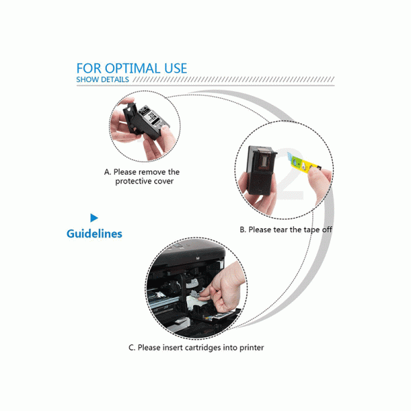 One Set Remanufactured Ink Cartridges , Replacement Canon PG 210XL CL 211XL Black