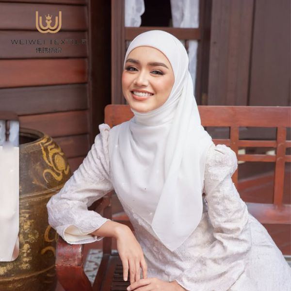 Wholesale High Quality Musulman Premium Cotton Voile Plain Solid Color Tudung Bawal Traditional Muslim Women Scarves Shawls