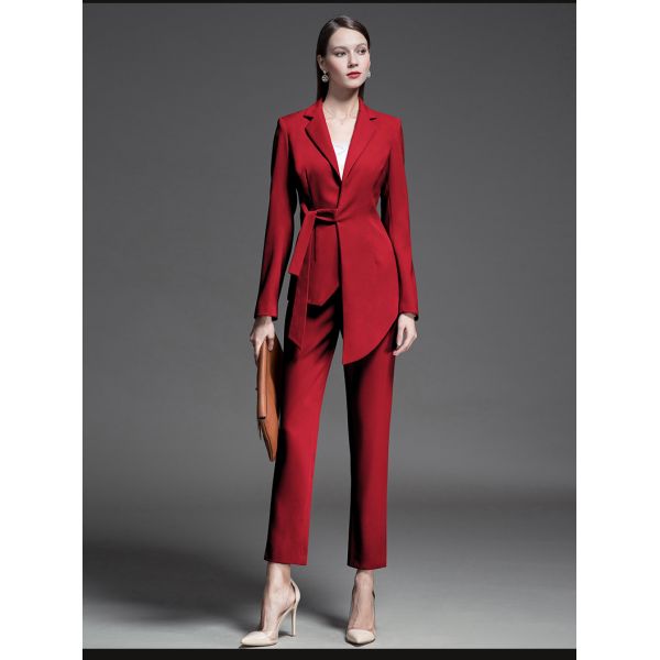 Anti-Static Fall Autumn Slim Fit Blazer for Women Ladies Office Business Suits