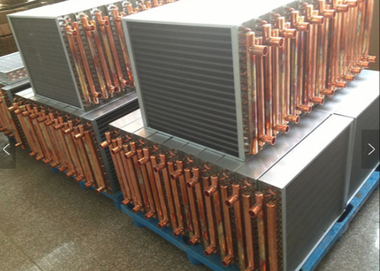 High Flexibility AC Heat Exchanger , Freezer Heat Exchanger Copper Tube Aluminum