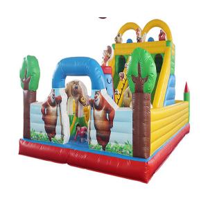 Fireproof Animal Kids Inflatable Bouncer 55mm PVC Material Digital Printing