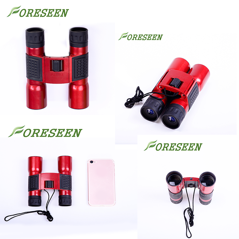 12x32 Aluminium alloy hand-wheel focusing shockproof and rainproof durable DCF binoculars telescope