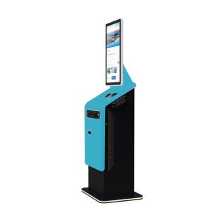 China Indoor Kiosk Self Service Payment Terminal with 10 Point Capacitive Touch Screen and Cash/Coin Acceptor on sale