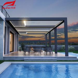 Smart Remote Controlled Aluminum Garden Pergola Waterproof Windproof Gazebo