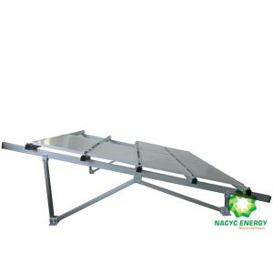China Anodized Aluminium Solar Ground Mount System Single Pole on sale