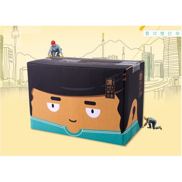 Recycled Materials Custom Corrugated Boxes Preferred Material With Strong Tensile Force