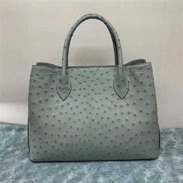 Authentic Real True Ostrich Skin Women Totes Female Handbag Genuine Exotic Leather Lady Working Purse Large Shoulder Bag