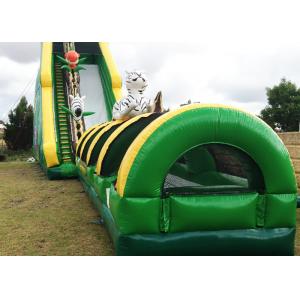 Hot commercial jungle inflatable slide for sale