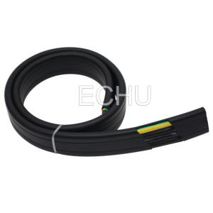 Flat Flexible Traveling Cable for Crane or Conveyor 8core Black Jacket
