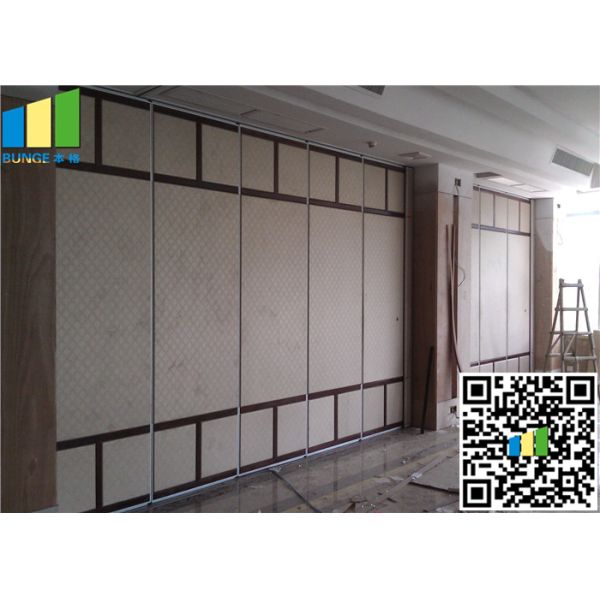 Luxury Large Restaurant Internal Folding Door Melamine Fabric Surface