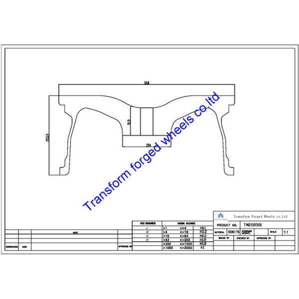 TM208501 20X8.5 inches forged wheels monoblock wheels blanks Dimple style barrel and rims